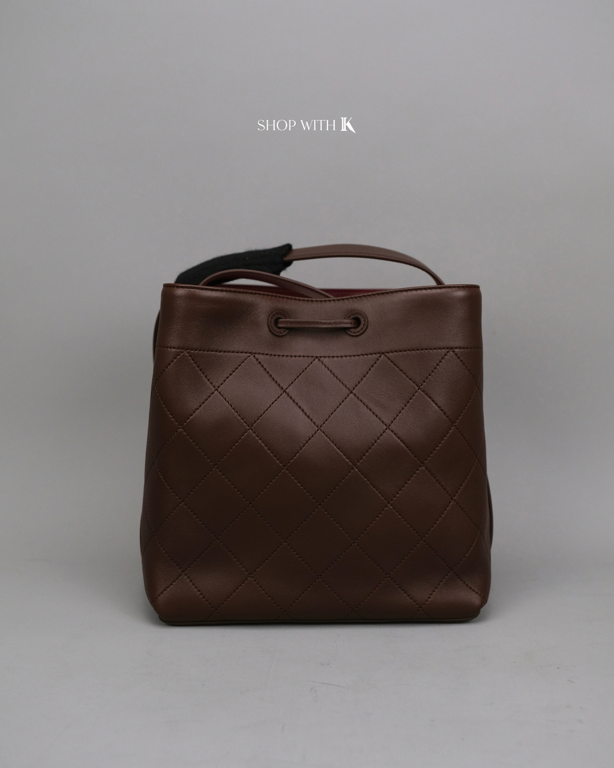 Chanel Bucket Bag Choco Brown