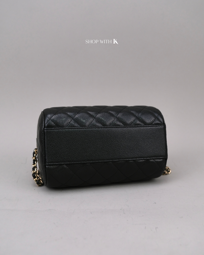 Chanel 25P Bowling Bag Black
