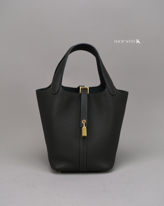 Hermes Picotin 18 Dark Bronze GHW