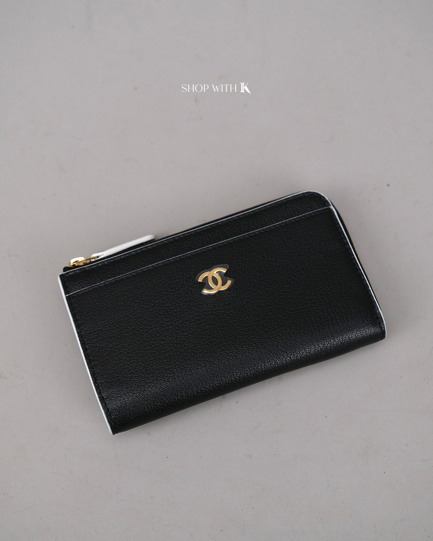 Chanel Zip Around Wallet Black - Spring Summer