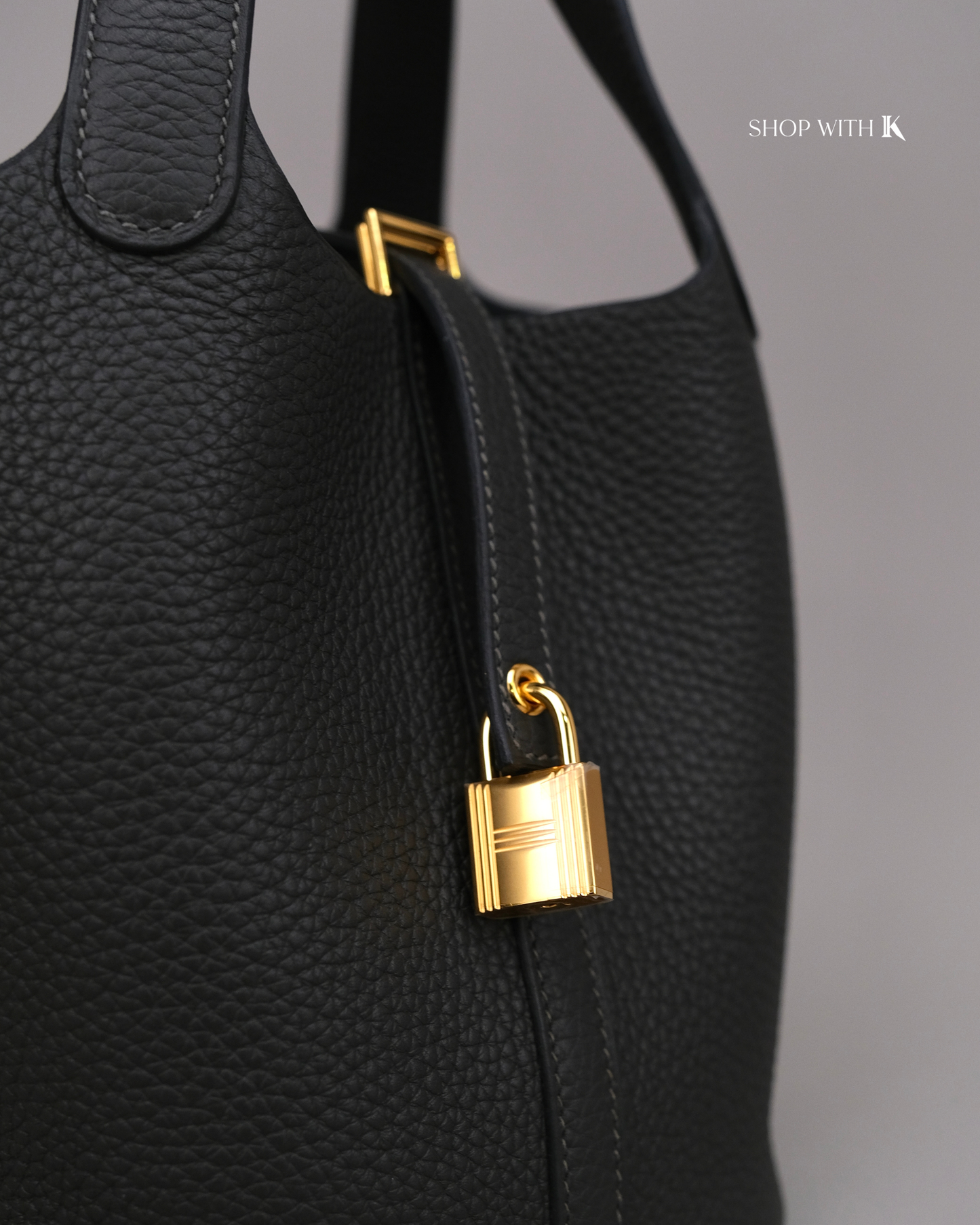 Hermes Picotin 18 Dark Bronze GHW