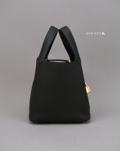 Hermes Picotin 18 Dark Bronze GHW