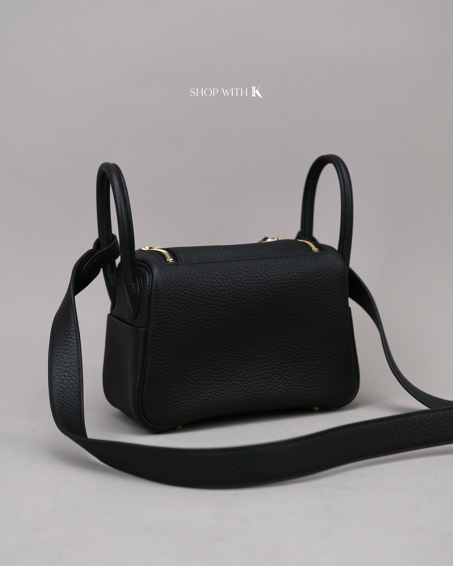 Hermes Mini Lindy Noir GHW