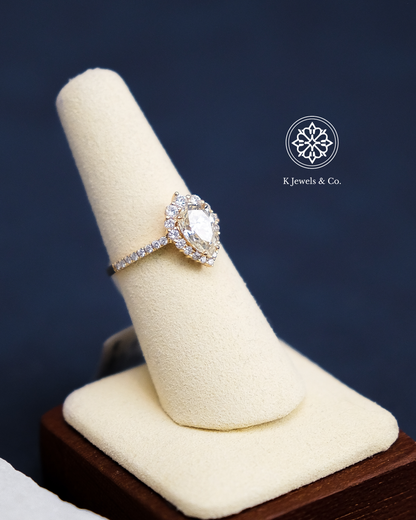 2ct Pear Shaped Diamond Ring w/ GIA