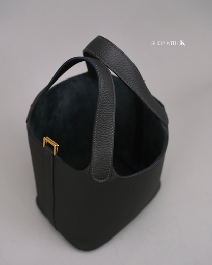 Hermes Picotin 18 Dark Bronze GHW
