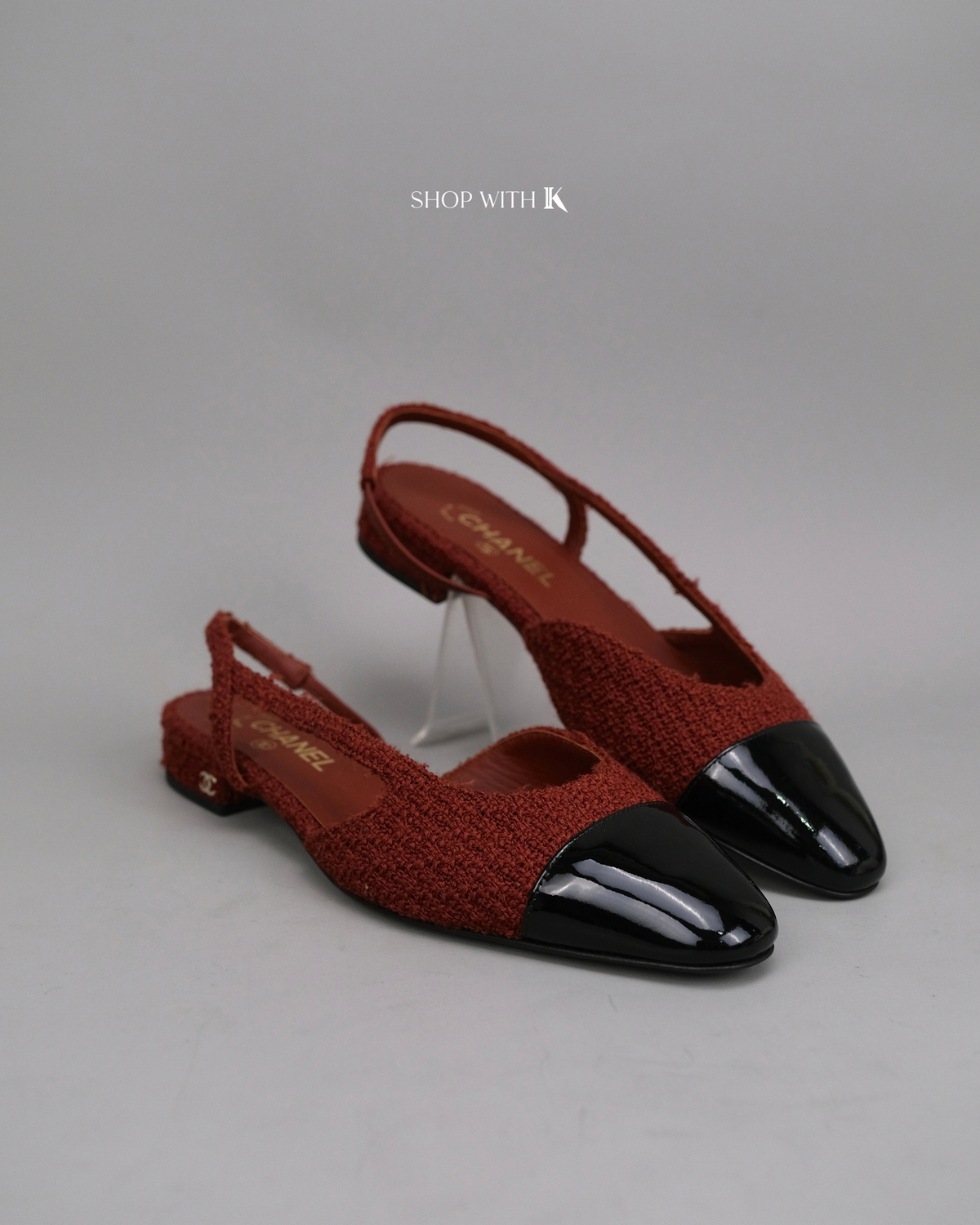 Chanel Slingback Tweed