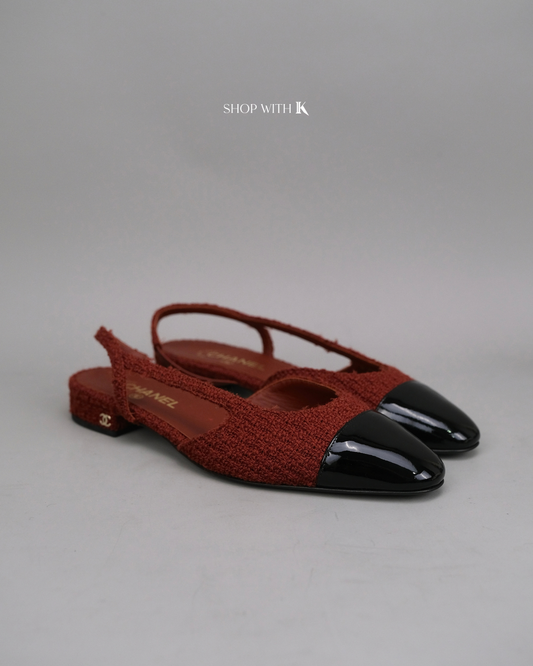 Chanel Slingback Tweed