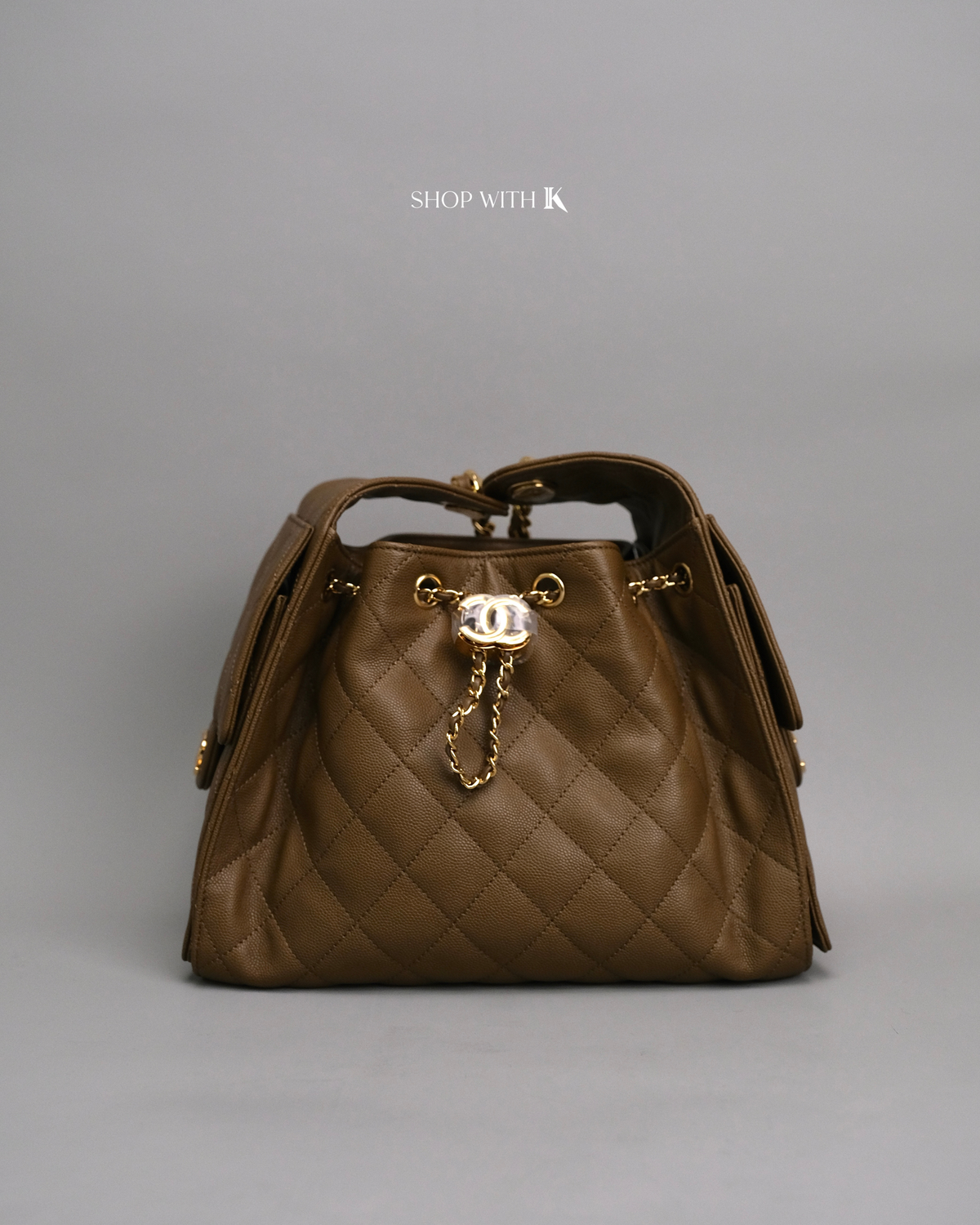 Chanel 25 Small Light Brown GHW