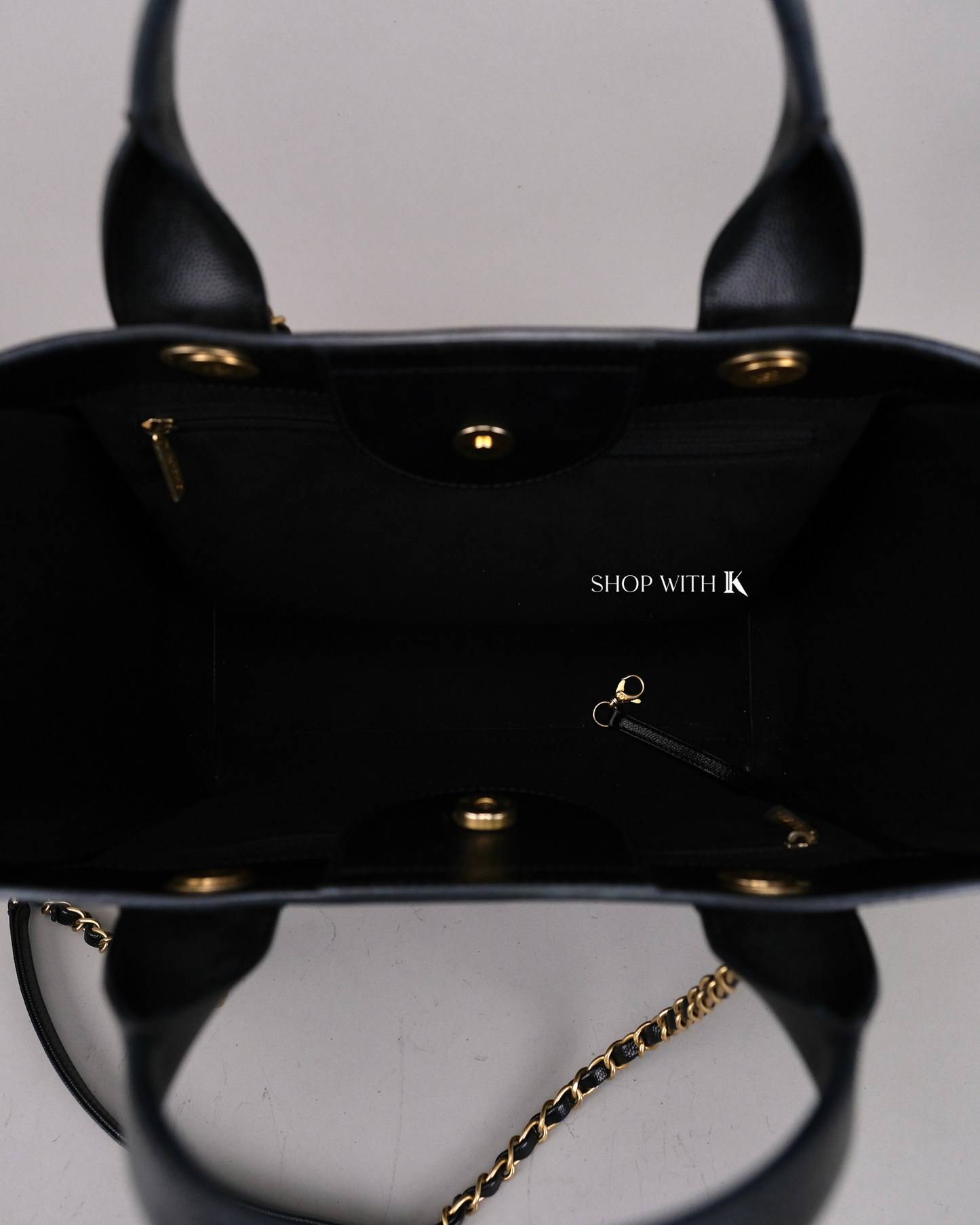 Chanel Deauville Tote Black