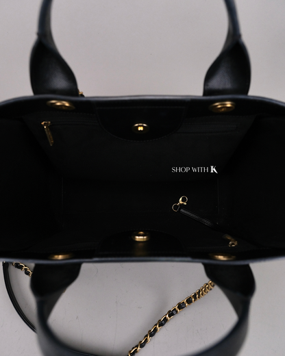 Chanel Deauville Tote Black
