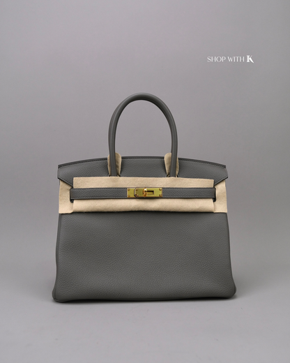 Hermes Birkin 30 Gris Meyer GHW