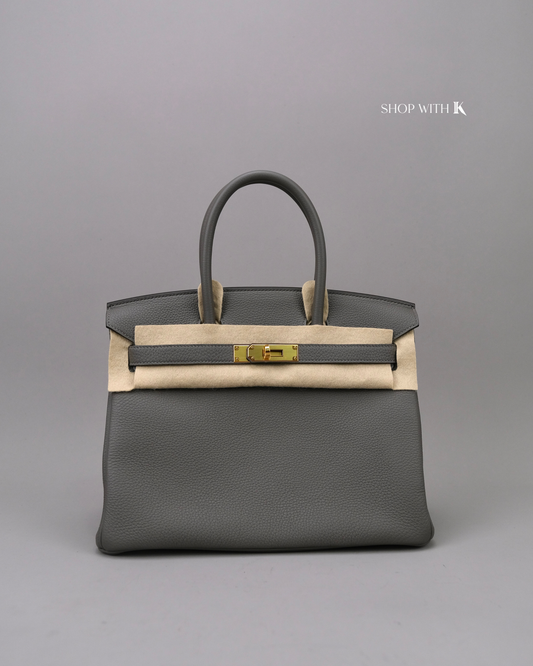 Hermes Birkin 30 Gris Meyer GHW