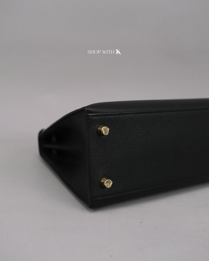 Hermes Kelly 25 Noir GHW