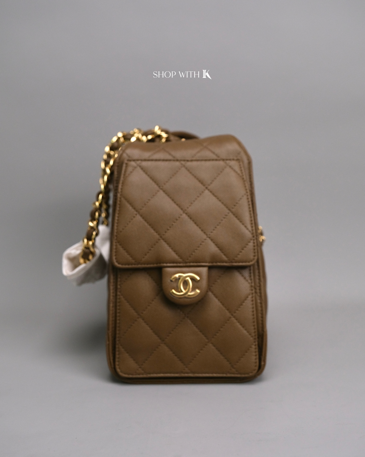 Chanel 25 Small Light Brown GHW