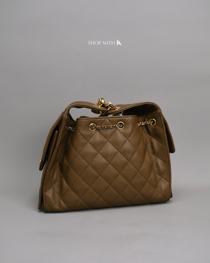 Chanel 25 Small Light Brown GHW