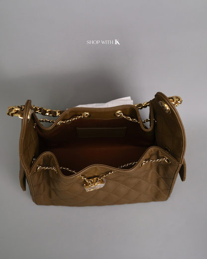 Chanel 25 Small Light Brown GHW