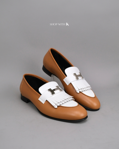 Hermes Royal Loafer White/Brown