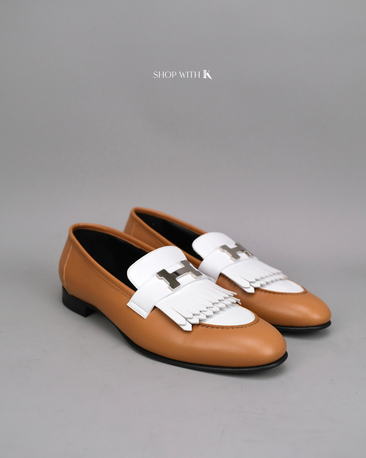 Hermes Royal Loafer White/Brown