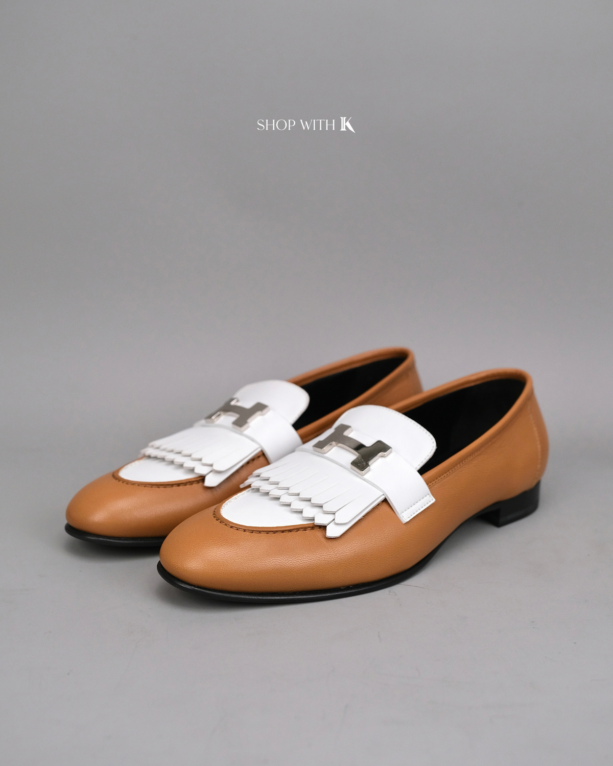 Hermes Royal Loafer White/Brown