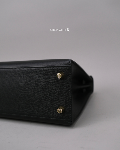 Hermes Kelly 25 Noir GHW