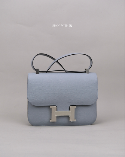 Hermes Constance 24 Gris Pantin PHW