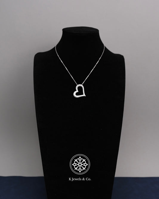 Heart Diamond Pendant w/ Chain