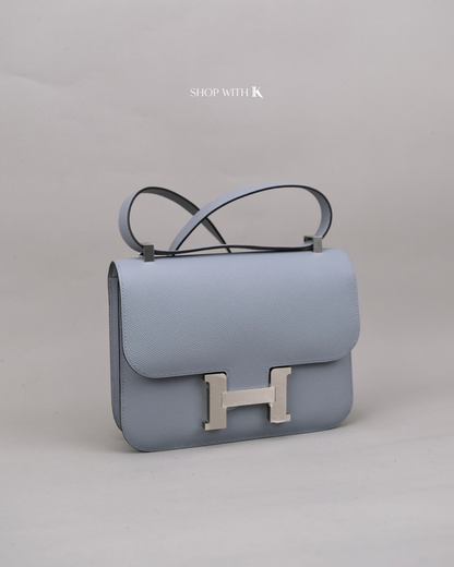 Hermes Constance 24 Gris Pantin PHW