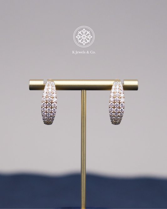 Diamond Loop Earrings