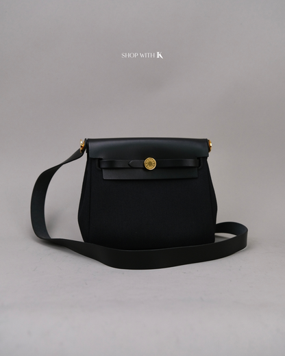 Hermes Mini Herbag Zip 20 Noir