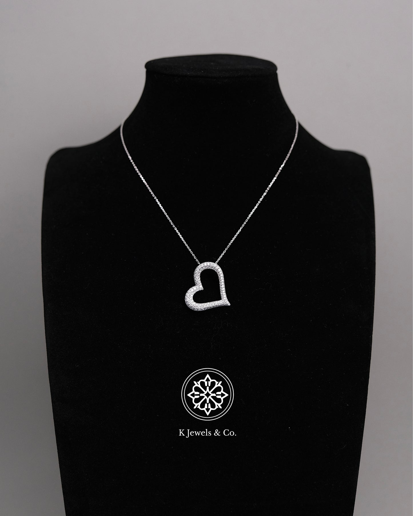 Heart Diamond Pendant w/ Chain