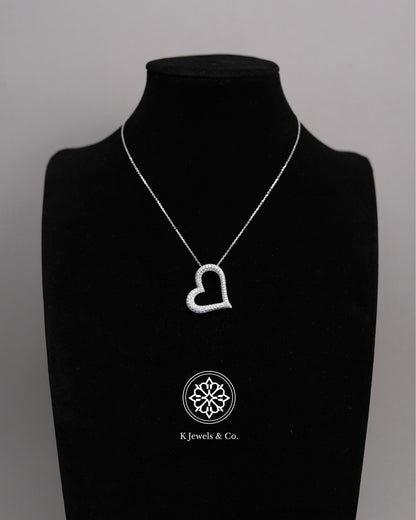 Heart Diamond Pendant w/ Chain