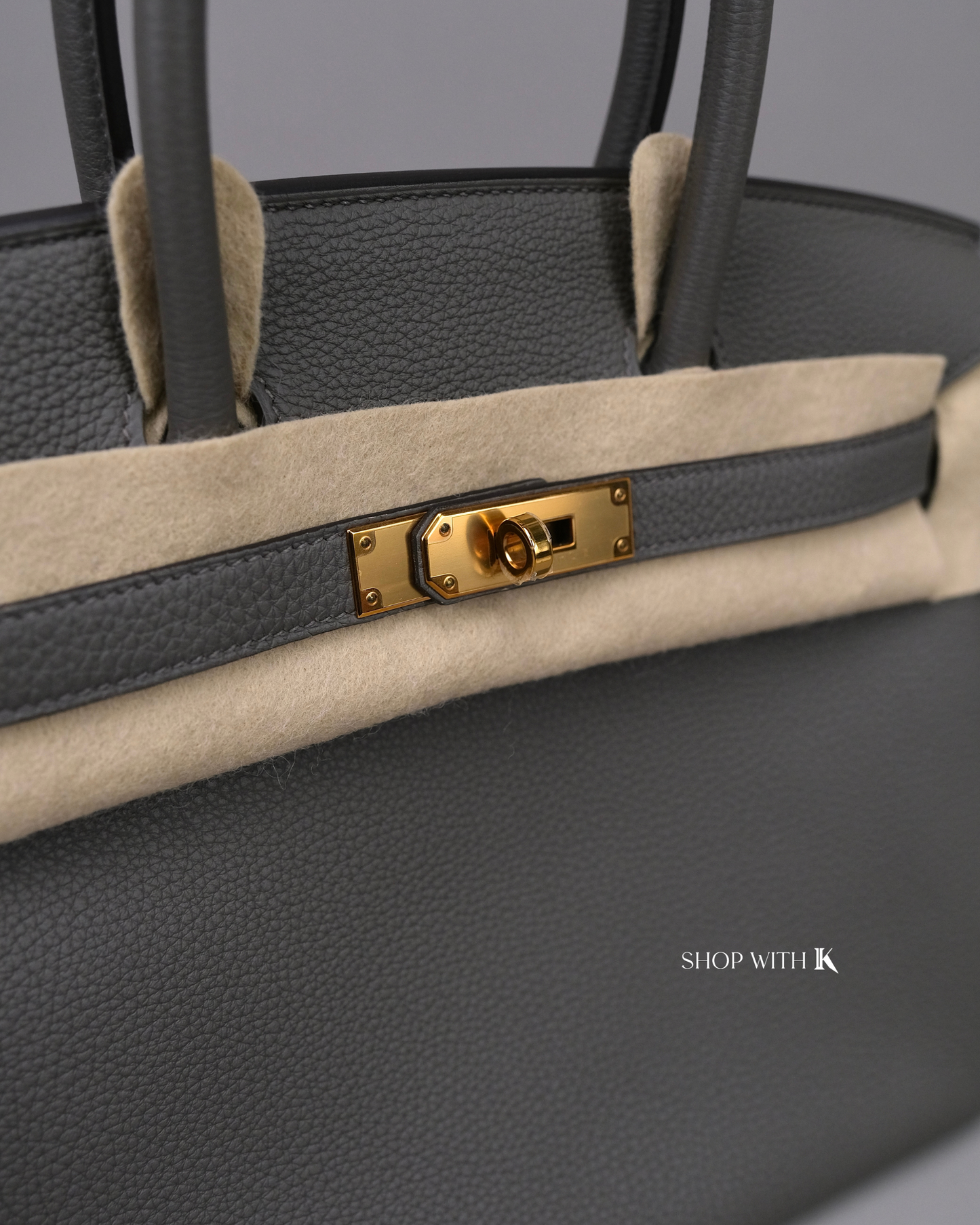 Hermes Birkin 30 Gris Meyer GHW