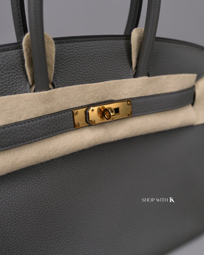 Hermes Birkin 30 Gris Meyer GHW