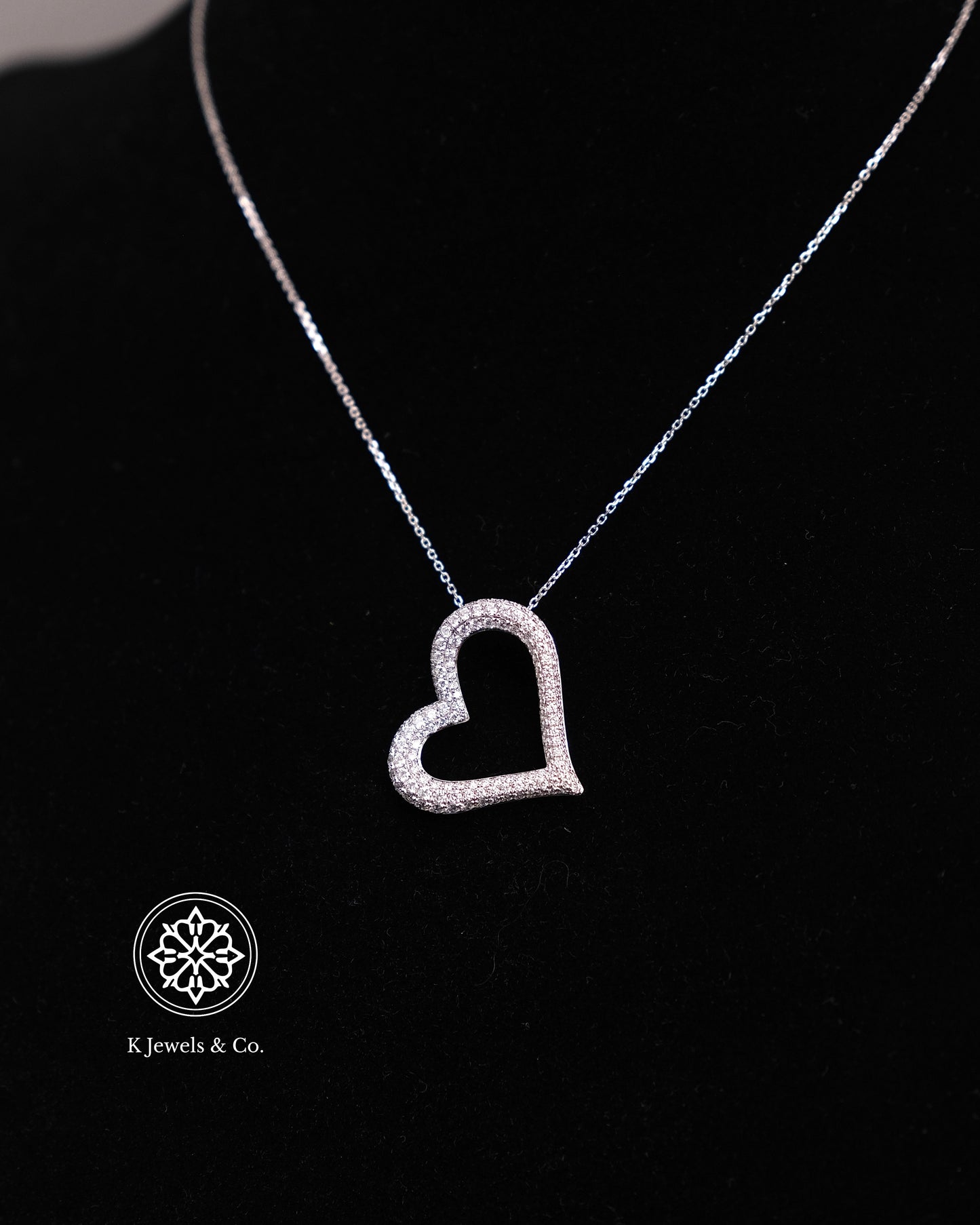 Heart Diamond Pendant w/ Chain