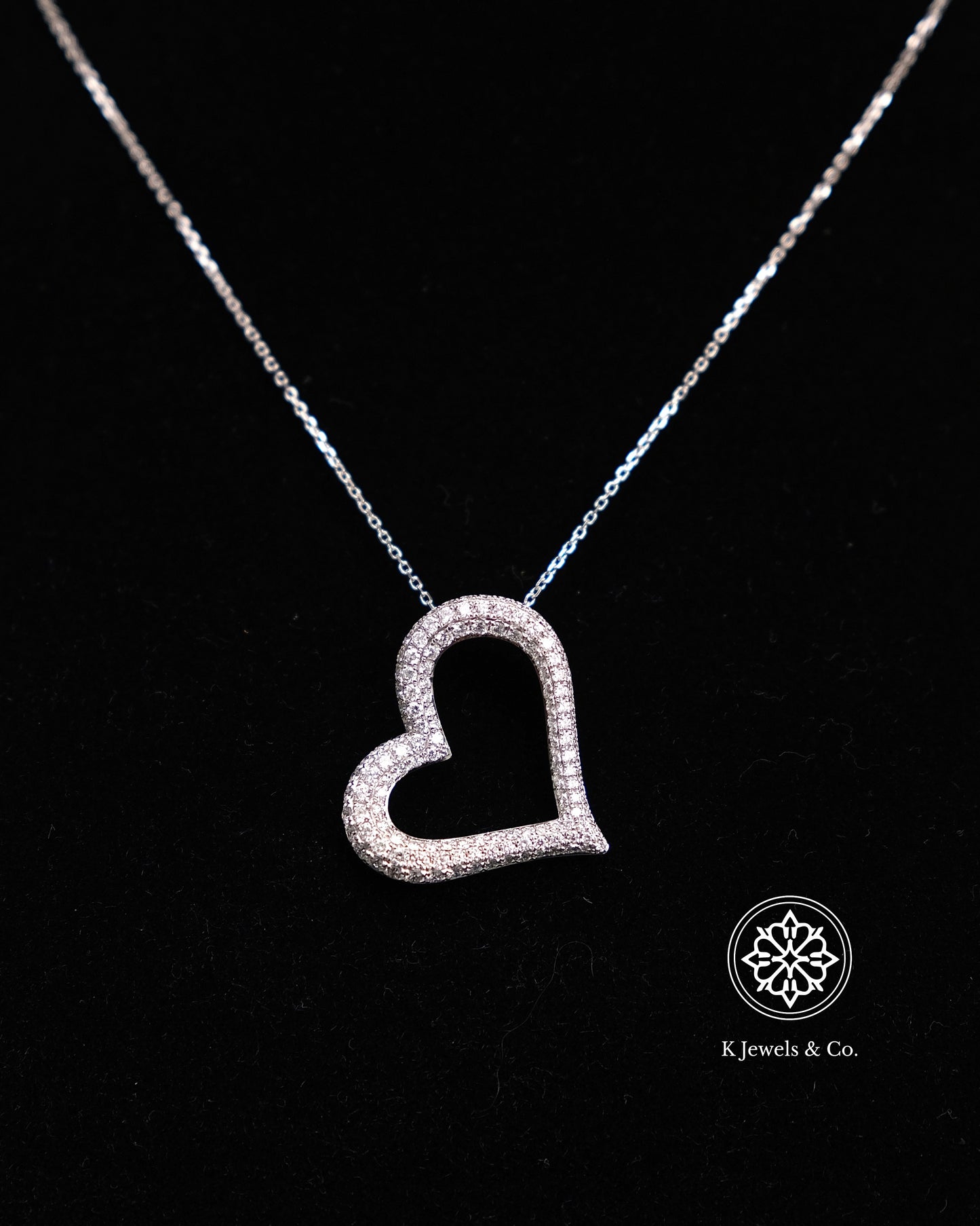 Heart Diamond Pendant w/ Chain