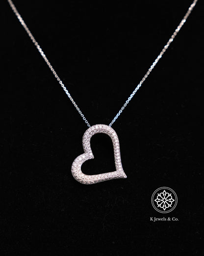 Heart Diamond Pendant w/ Chain