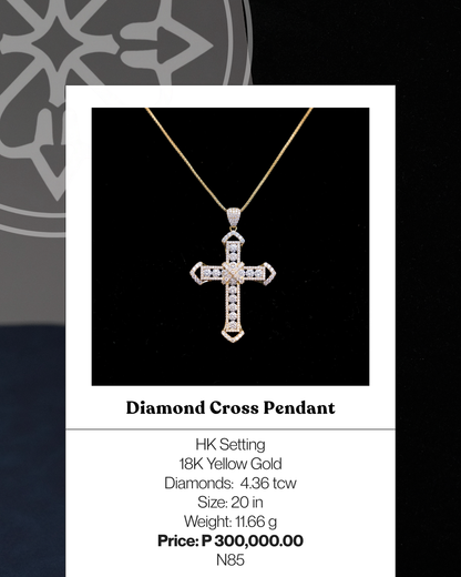 Diamond Cross Pendant w/ Chain
