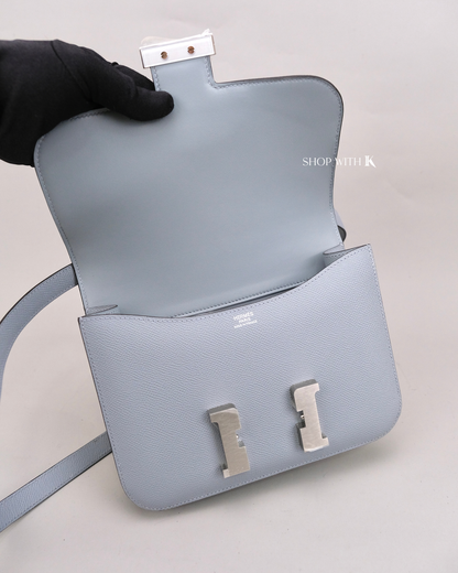Hermes Constance 24 Gris Pantin PHW