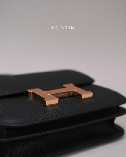 Hermes Constance 18 Noir RGHW