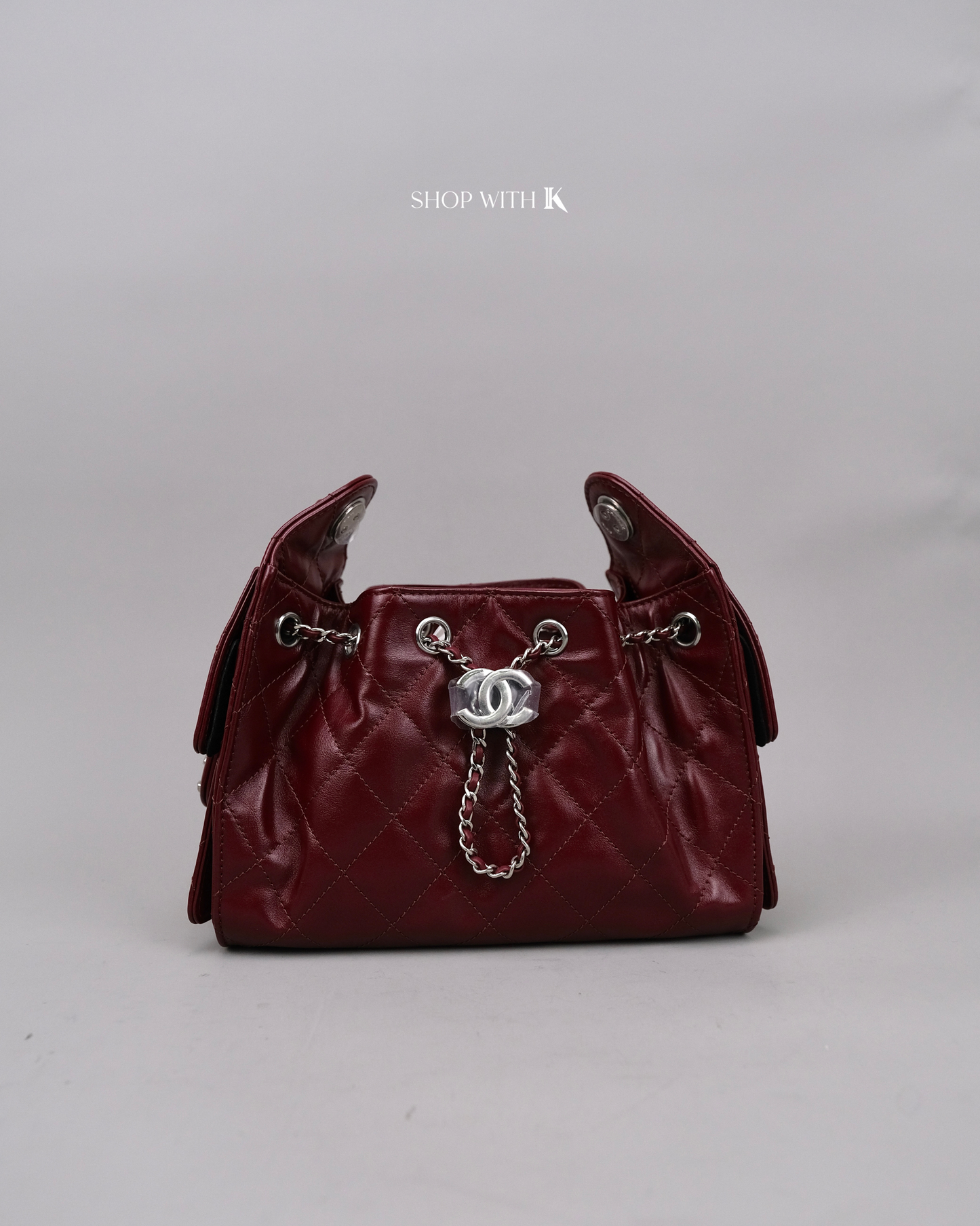 Chanel 25 Mini Burgundy Shiny SHW