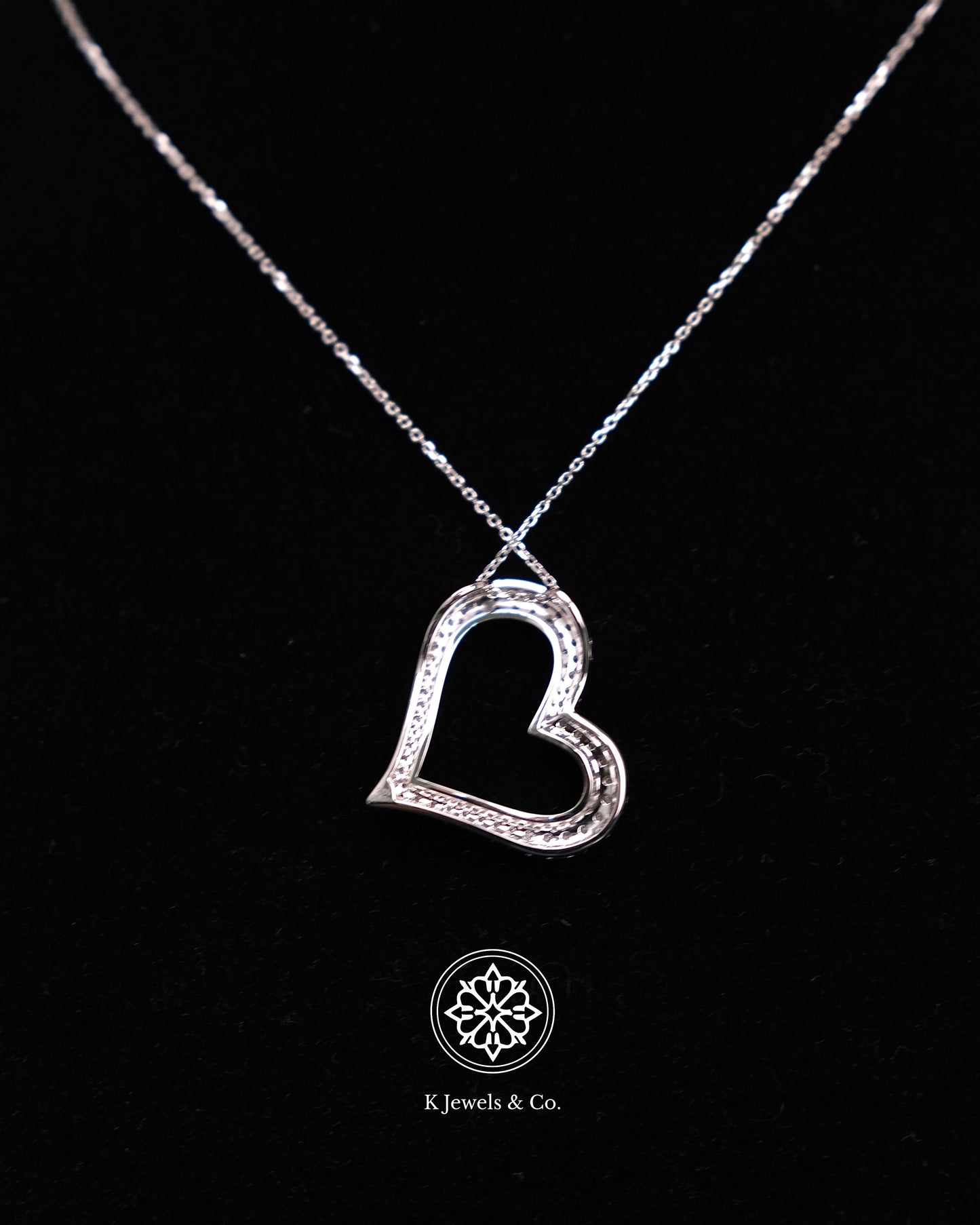 Heart Diamond Pendant w/ Chain