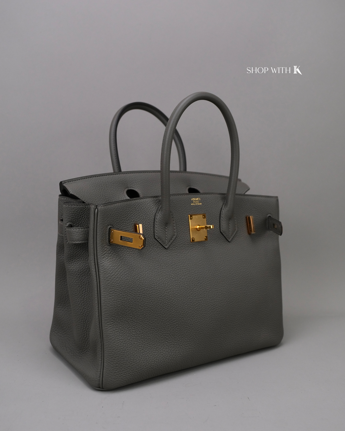 Hermes Birkin 30 Gris Meyer GHW