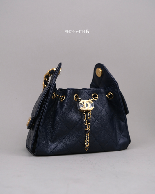 Chanel 25 Mini Midnight Blue
