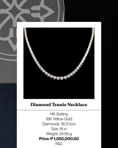 Graduated Diamond Tennis Necklace