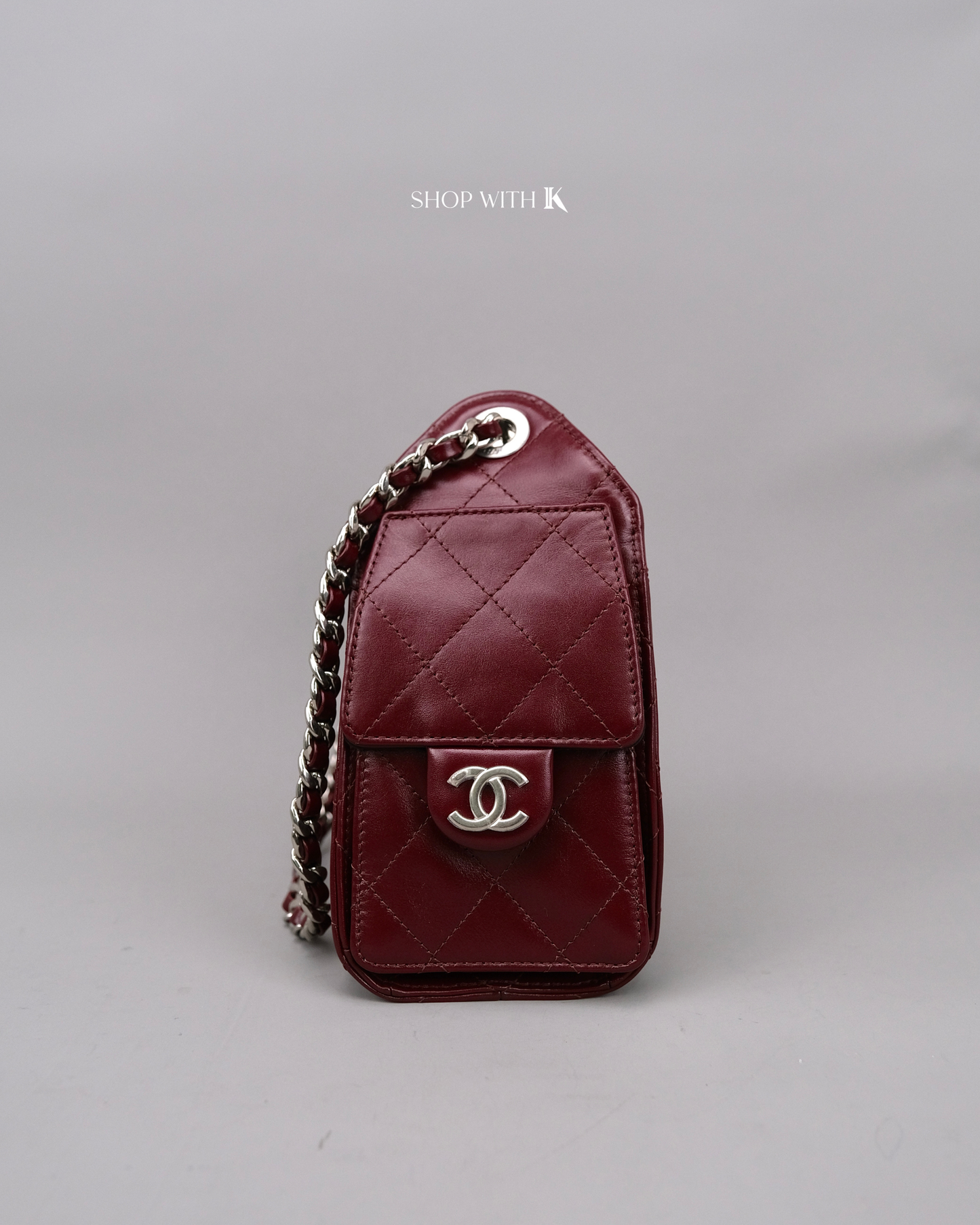 Chanel 25 Mini Burgundy Shiny SHW