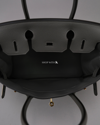 Hermes Birkin 30 Gris Meyer GHW