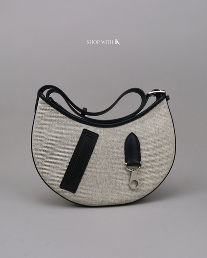 Hermes Arcon Toile Ecru Noir PHW