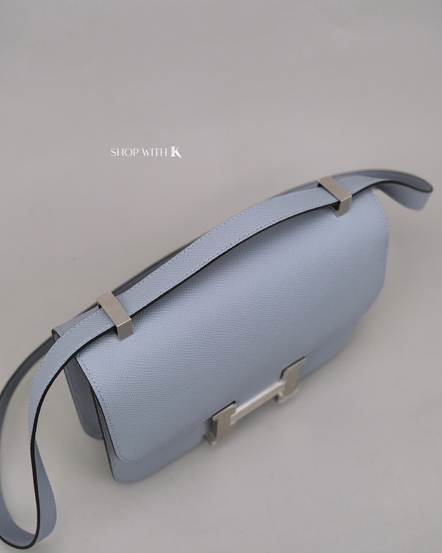 Hermes Constance 24 Gris Pantin PHW