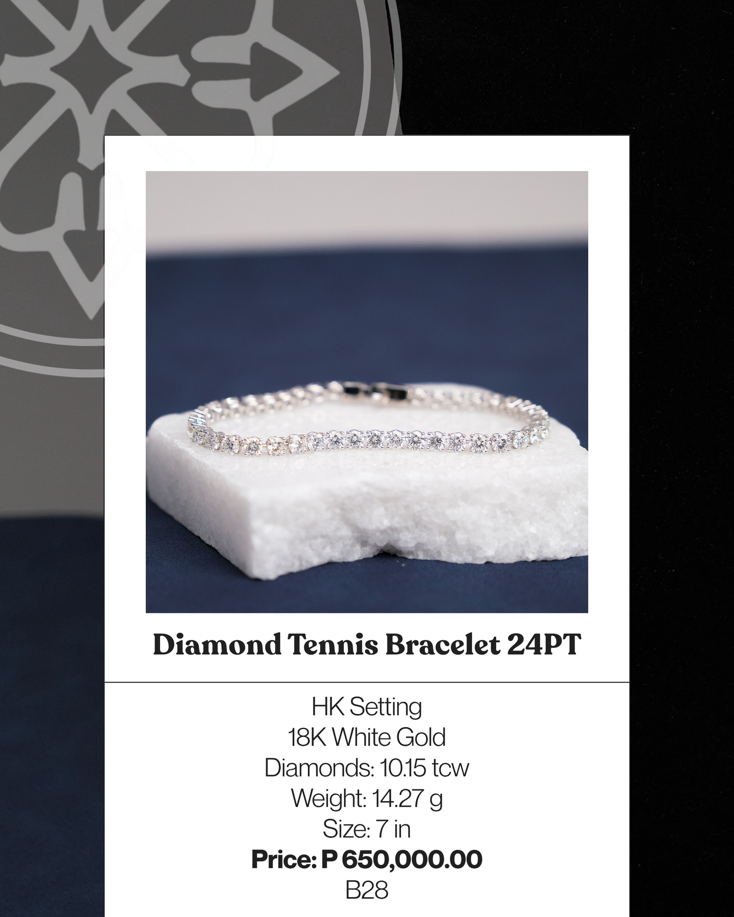 Diamond Tennis Bracelet 24PT
