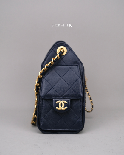 Chanel 25 Mini Midnight Blue